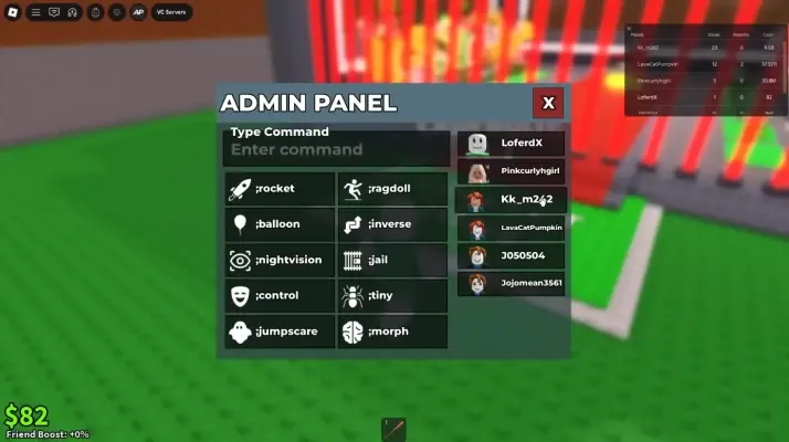 Steal a Brainrot Admin Commands