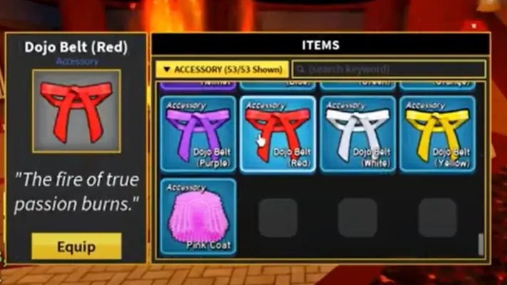 Blox Fruits Code - All Belts